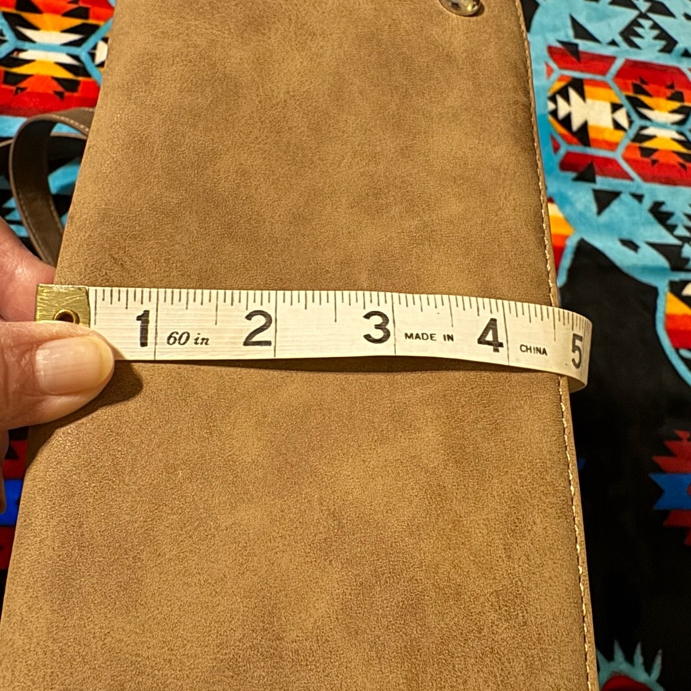 Brown and Tan Justin Tote Bag - Picture 6 of 8